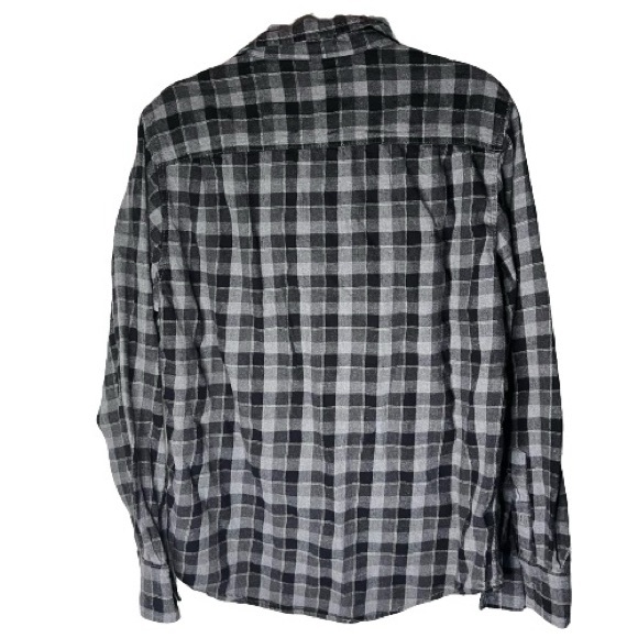 Arizona Large Men’s Black and Grey Flannel Shirt - Picture 2 of 6
